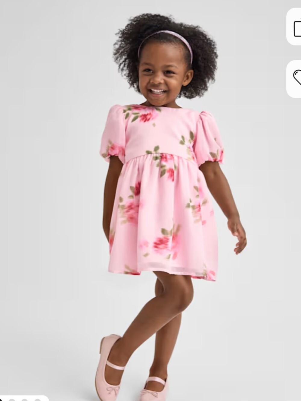 Children's Place Floral Chiffon Dress